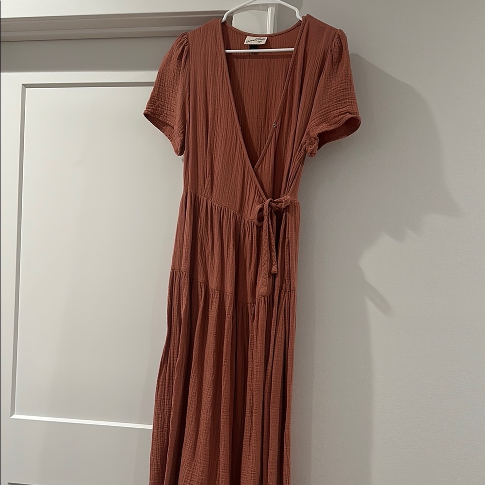 Universal Thread Pink Maxi Sundress with V-Neck